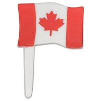 CANADIAN FLAG PLASTIC PICK