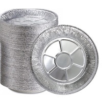 ALUMUNIUM FOIL PIE PLATE  8" - BOX OF 500