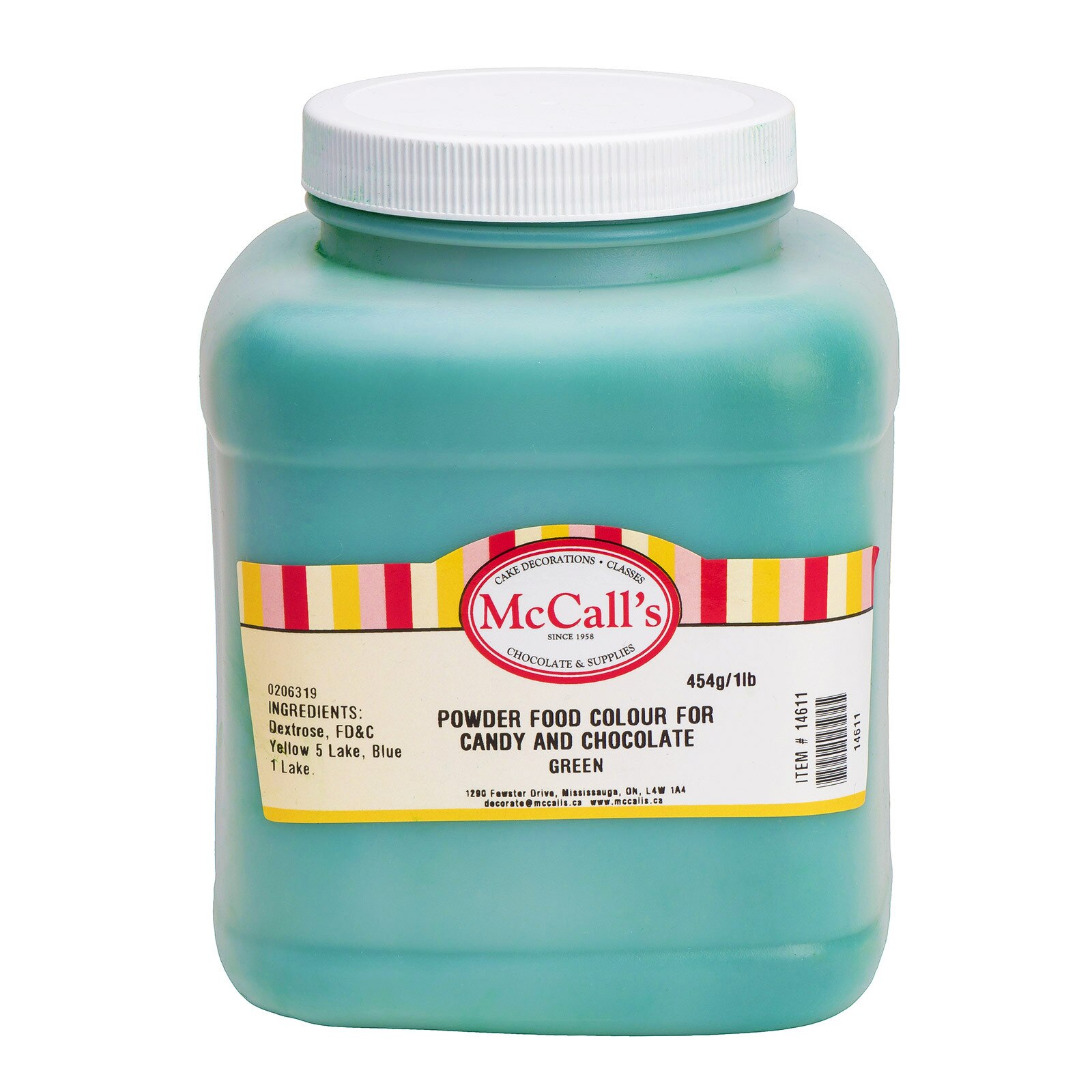 POWDER FOOD COLOR FOR CANDY & CHOCOLATE - GREEN 454 G