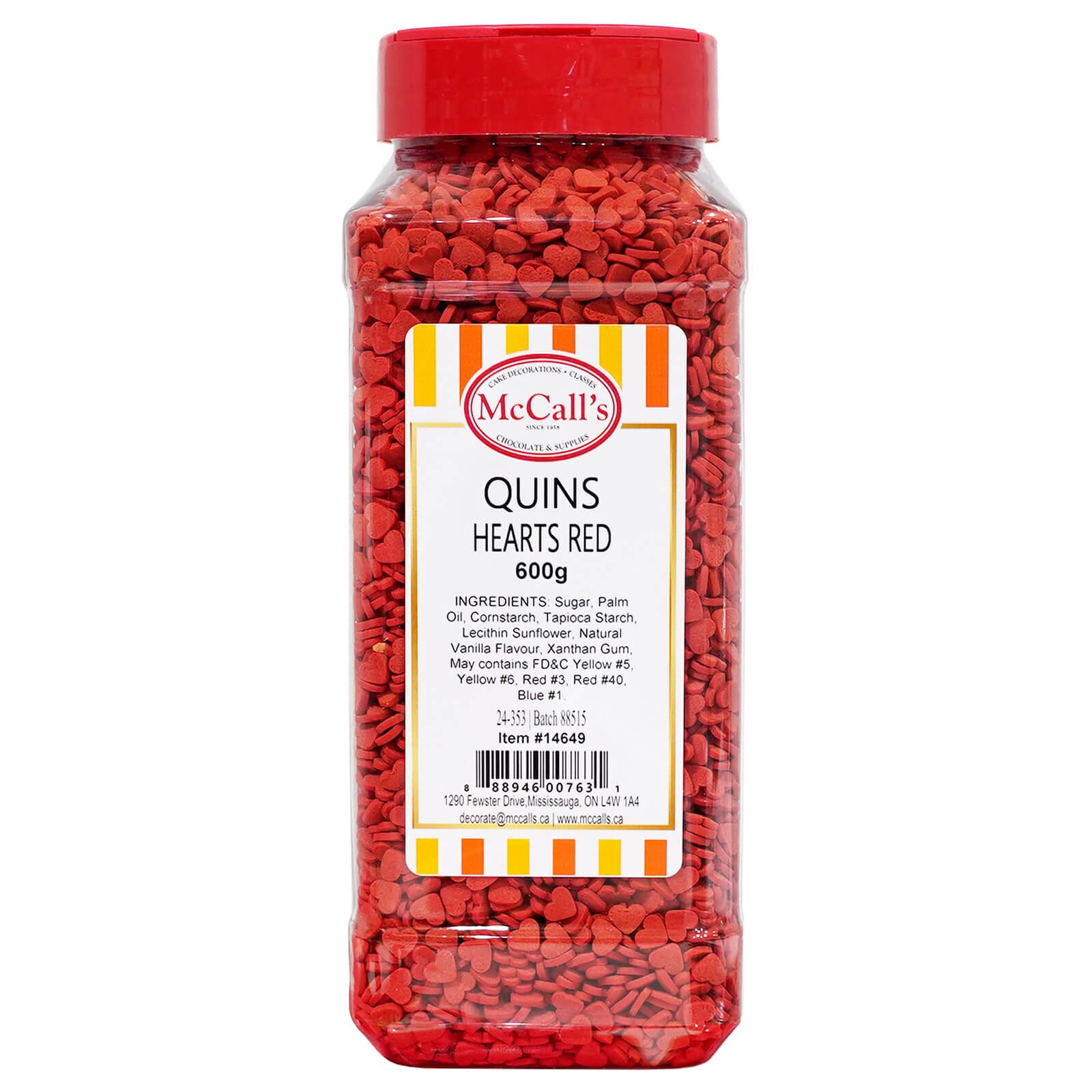 QUINS - RED HEARTS 600 G
