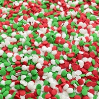 QUINS CHRISTMAS CONFETTI RED, WHITE & GREEN 