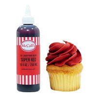 LIQUID GEL FOOD COLOR - SUPER RED 250 ML / 10.5 OZ