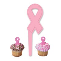 RIBBON AWARENESS PINK PICK 3"
