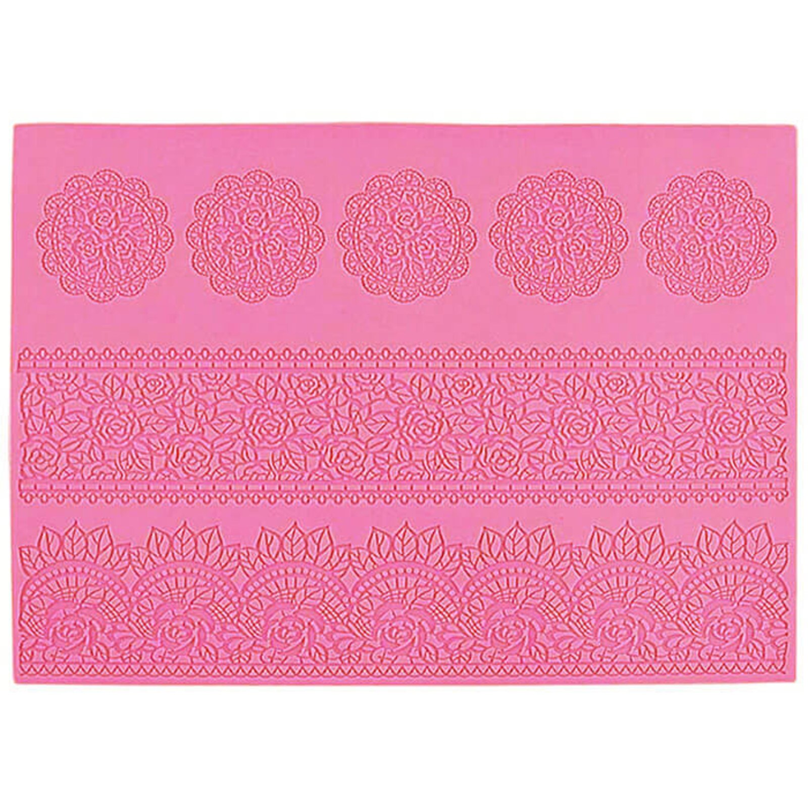 ICING LACE MAT - ROSE COLLECTION (3) DESIGNS