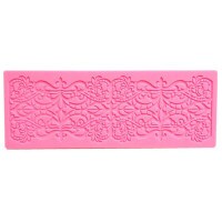 ICING LACE MAT - SCROLL & LEAVES 7 3/8"