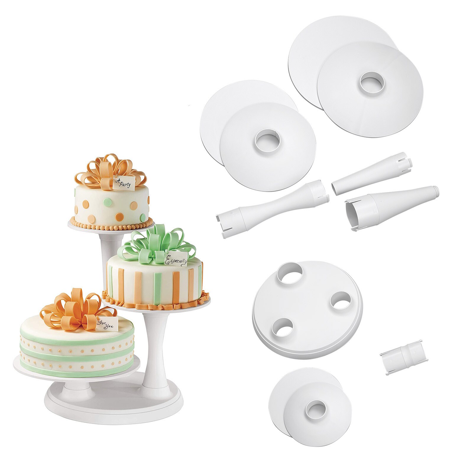 WILTON 3-TIER PILLAR CAKE STAND 