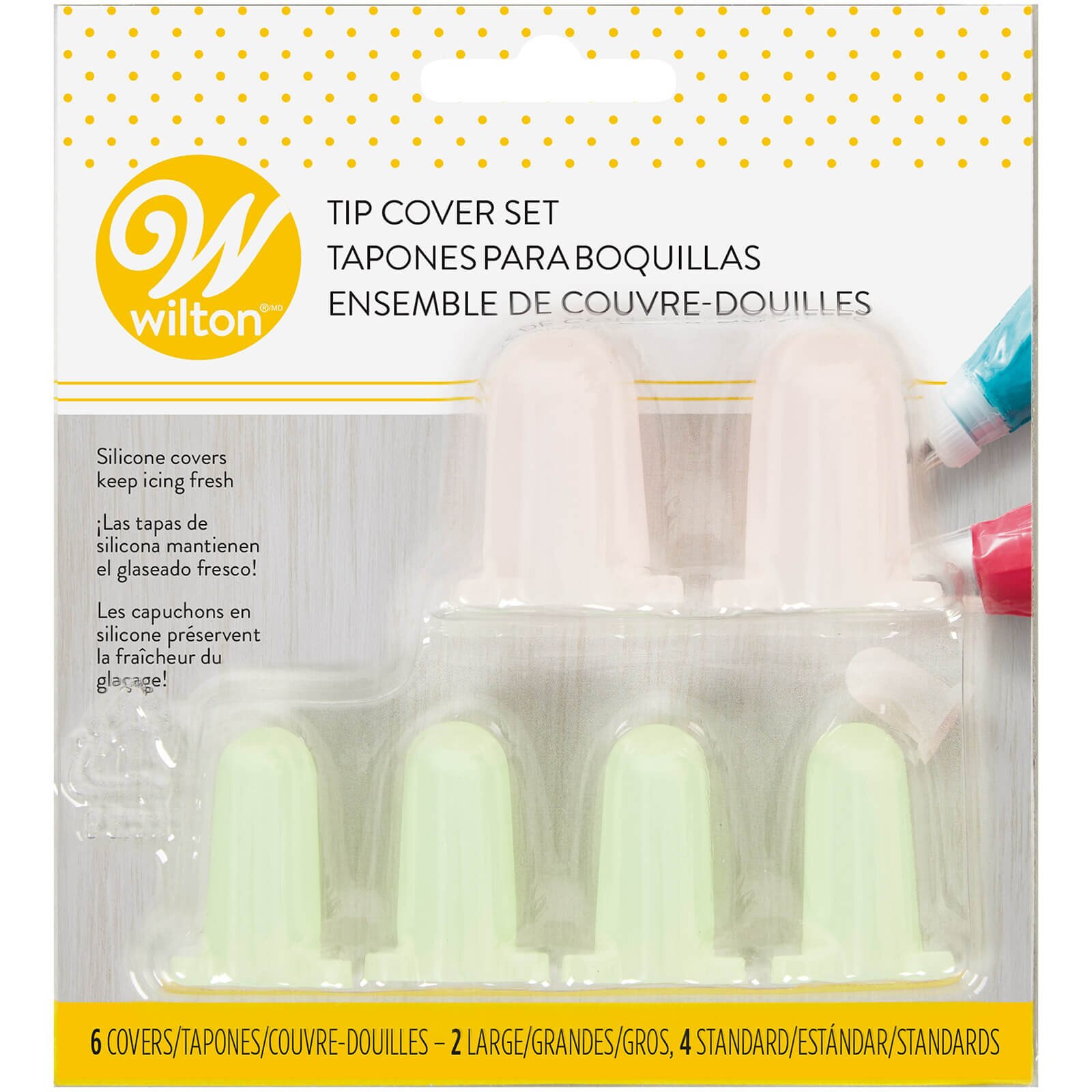 WILTON SILICONE TIP COVERS - 6 PC