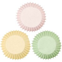 WILTON ASSORTED PASTEL MINI BAKING CUPS - 100 PC