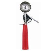 SCOOP PORTION DISHER SIZE 24 / 1 3/4 OZ / 2" RED