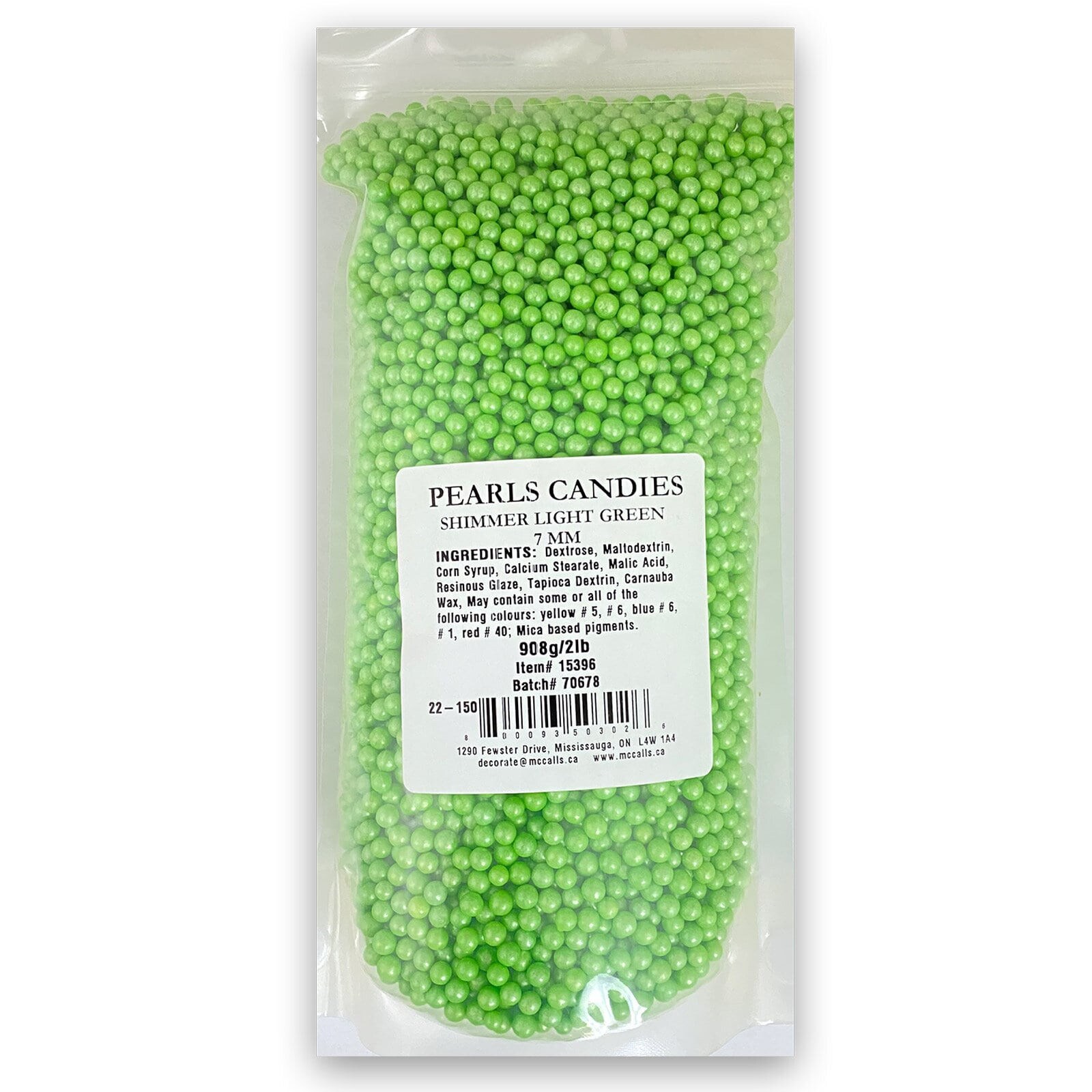 PEARL CANDIES - SHIMMER LIME GREEN 2LBS