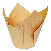 BAKING CUP TULIP TALL NATURAL STANDARD STD