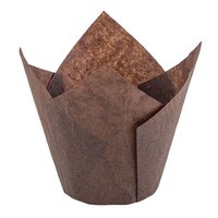 200 PKG STANDARD BROWN TULIP CUPS