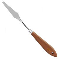 PALETTE KNIFE 3 1/4" ANGLED ROUNDED BLADE