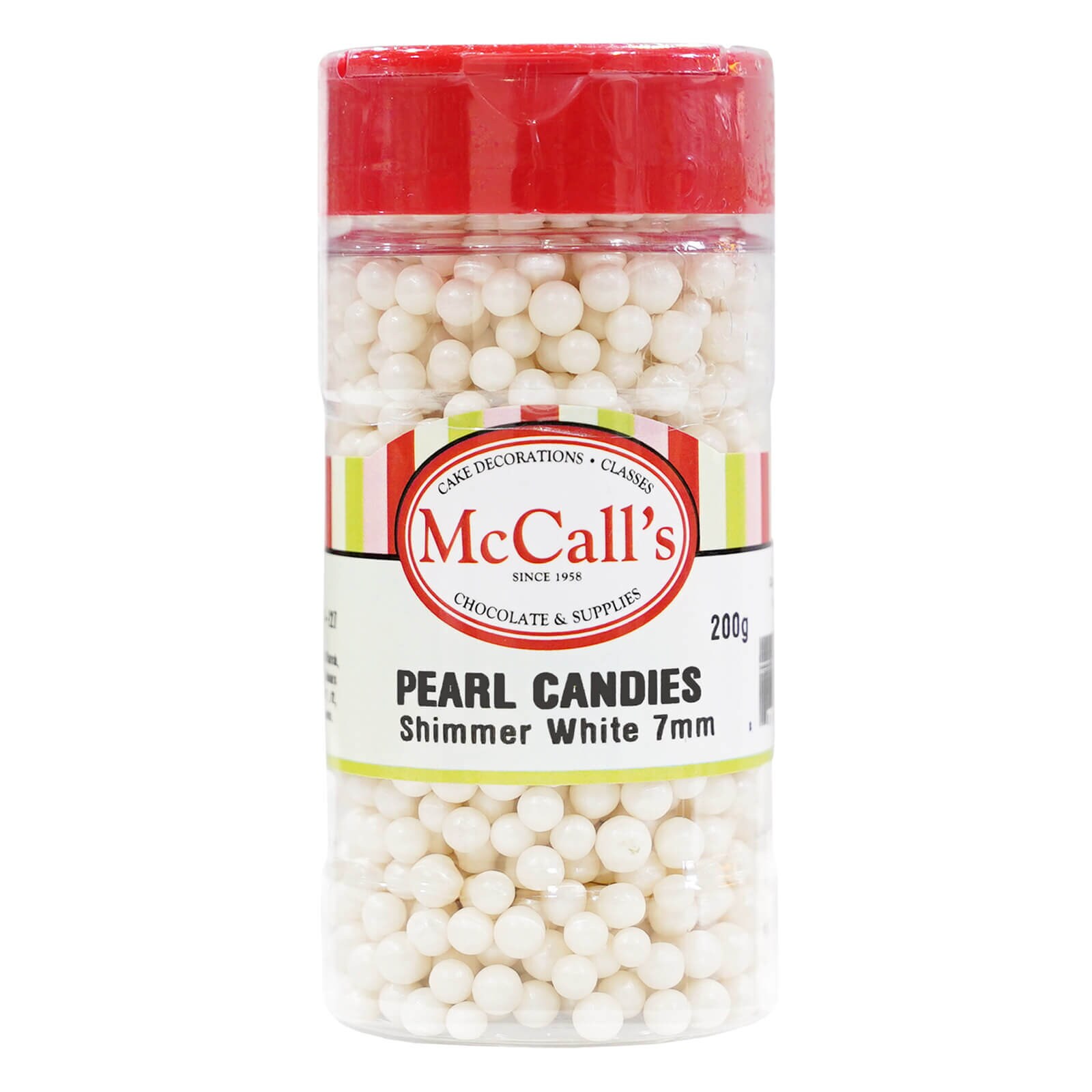 PEARL CANDIES 7 MM SHIMMER WHITE 200 G 