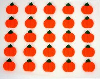 150 PKG 1" #2 ROYAL ICING MINI PUMPKINS
