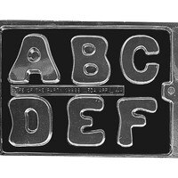 MOLD - ALPHABET LETTERS A-B-C-D-E-F  2 3/4" (6)