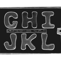 MOLD - ALPHABET LETTERS G-H-I-J-K-L  2 3/4" (6)