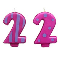 CRAZY NUMERAL CANDLE #2 - 3"