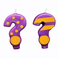 CRAZY NUMERAL CANDLE #? - 3"