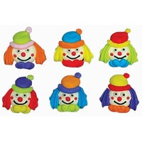ASSORTED ROYAL CLOWN FACES 1 1/4" 