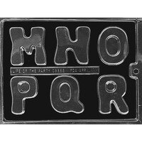 MOLD - ALPHABET LETTERS M-N-O-P-Q-R  2 3/4" (6)