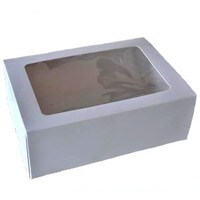 1 PC 1/4 SLAB CAKE BOX WITH WINDOW