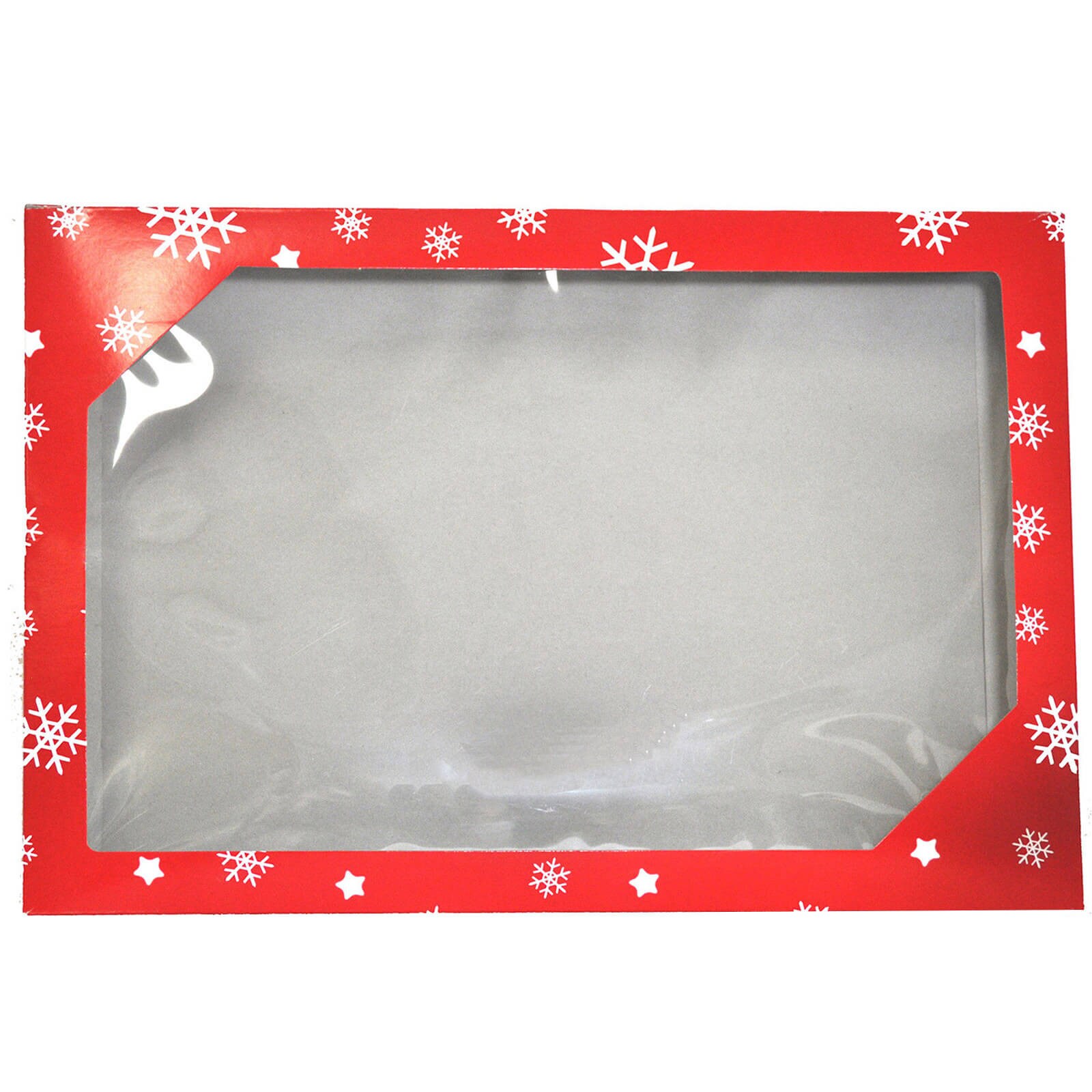 SNOWFLAKE BOX WITH WINDOW FOR 12 X 17 BASE - 25 PC