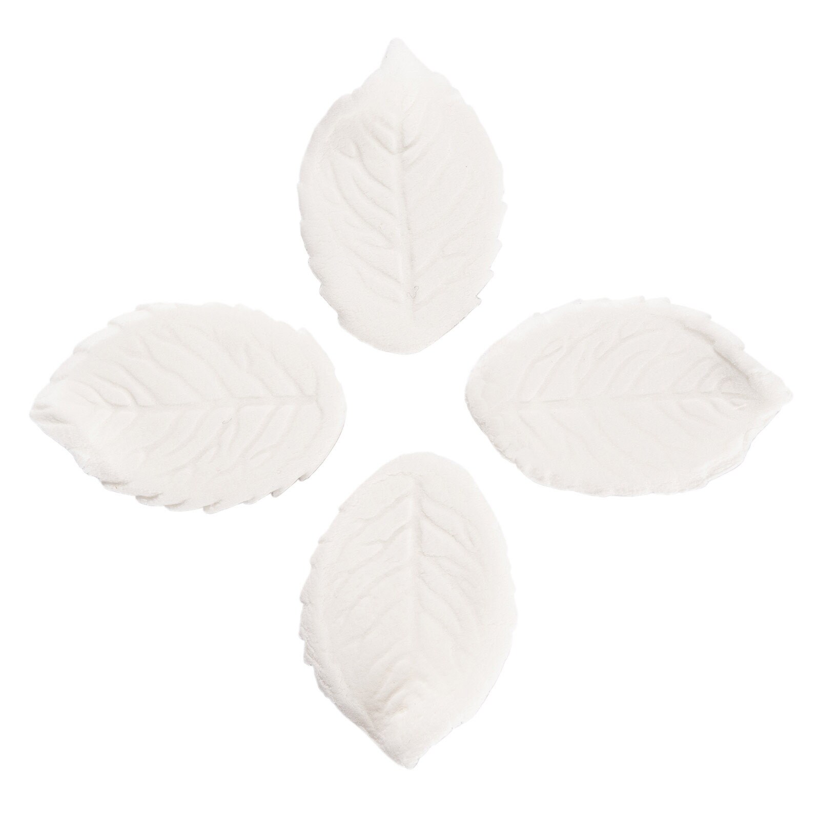 GUMPASTE WHITE ROSE LEAF 