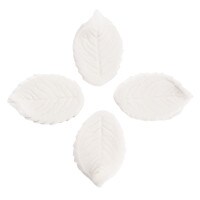 GUMPASTE WHITE ROSE LEAF 