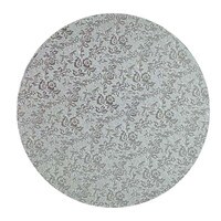 ECONO ROUND SILVER CAKE BOARD DRUM 12 MM - PACK OF 5
