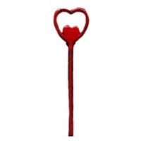 HEART IN HEART RED PICK - 9"