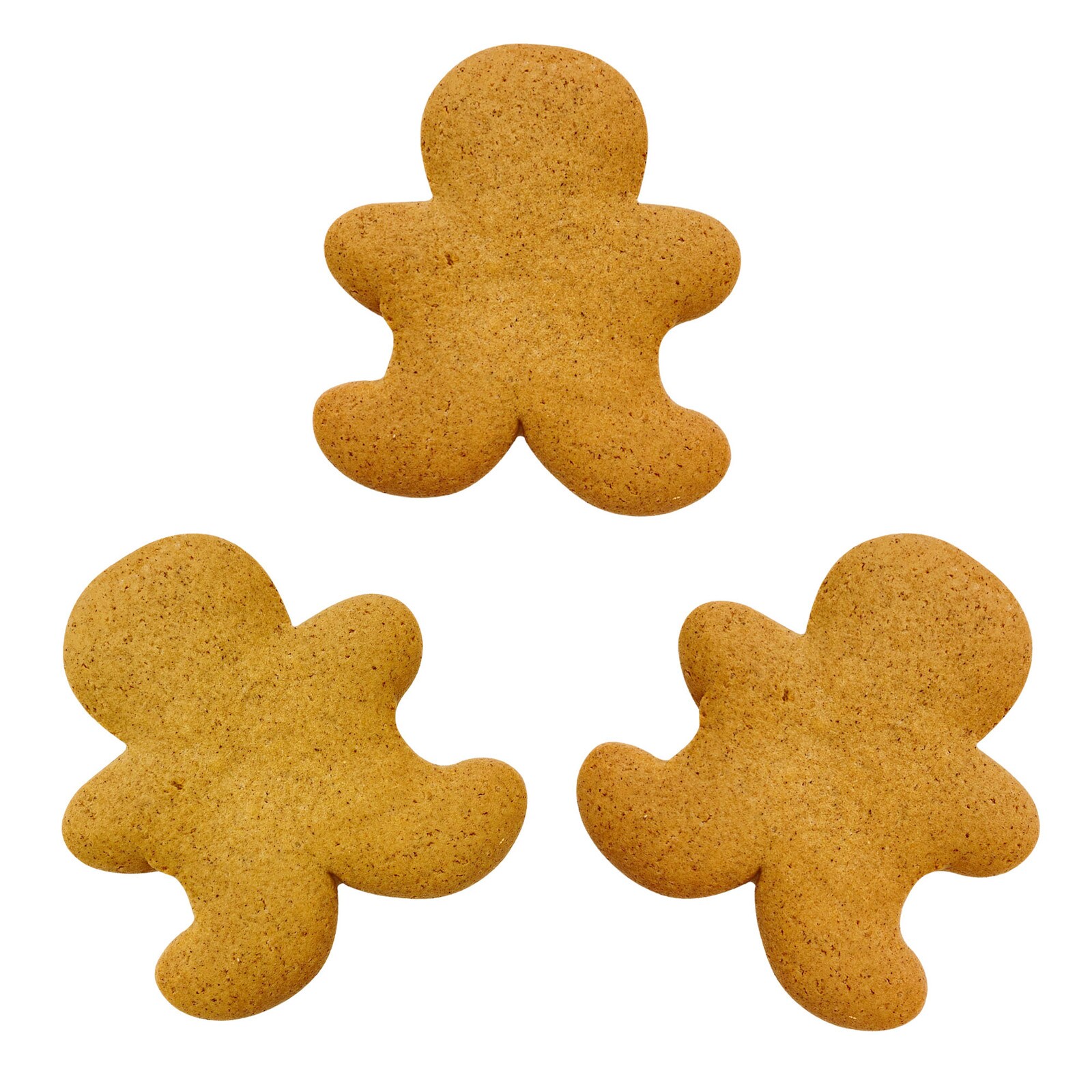 UNDECORATED GINGERBREAD BOY COOKIES  4" - 3 PC