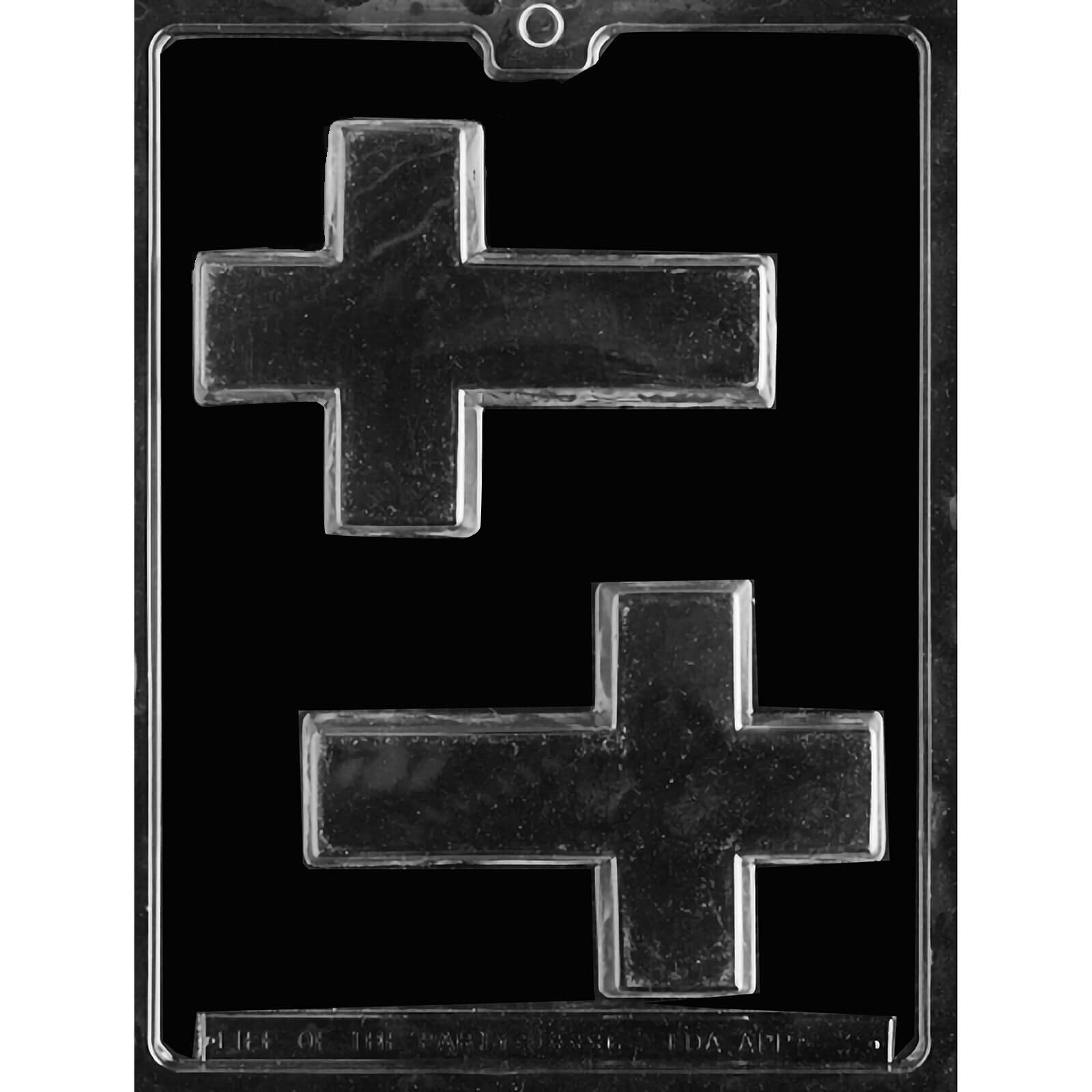 MOLD - CROSS 5 1/4" X 3 3/4" X 1/2" (2)