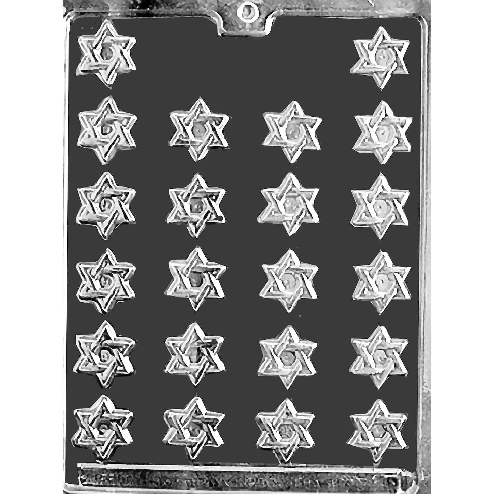 MOLD - JEWISH STAR OF DAVID (BITE SIZE) 1 1/2" (22)