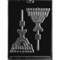 MOLD - JEWISH MENORAH LOLLY 4" X 4" X 1/4" (2)