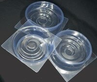PLASTIC MOLD FLAT SWIRL 6"
