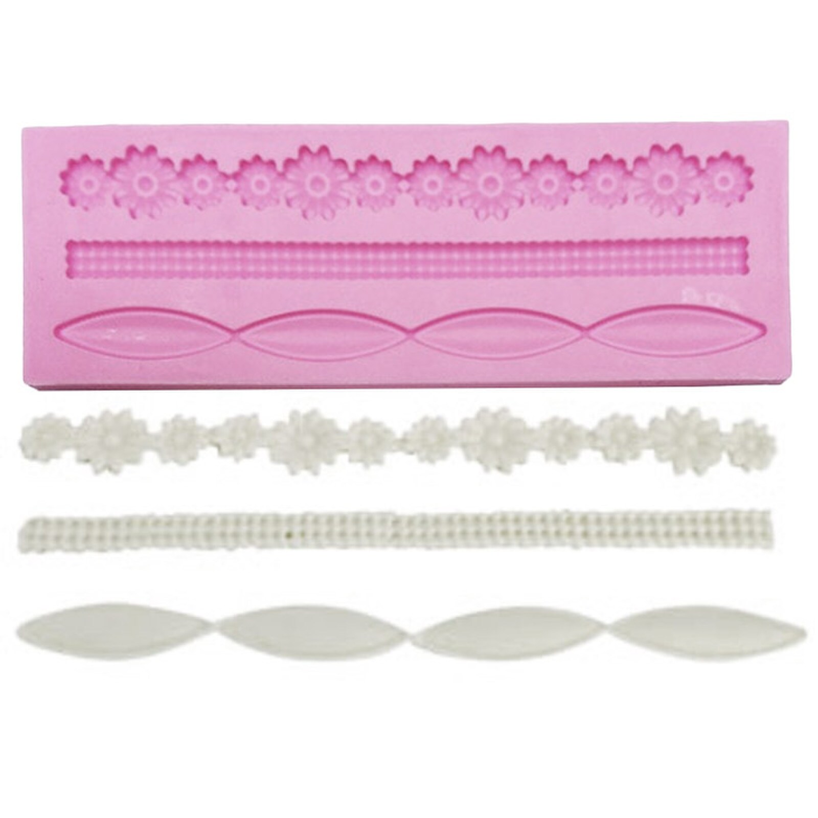 SILICONE MOLD - 3 ASSORTED BORDERS 
