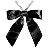 BOW 3 INCH BLACK WITH TWIST TIE