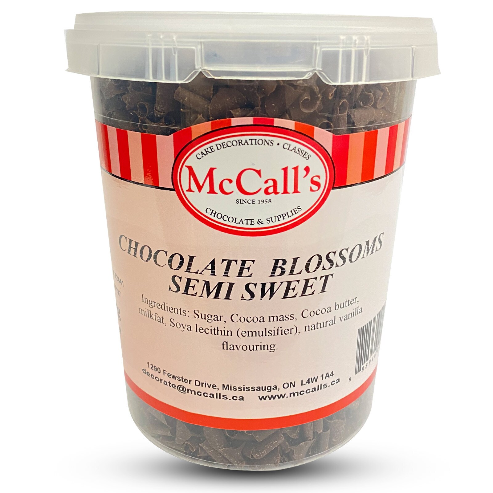 SEMI-SWEET CHOCOLATE BLOSSOMS 400 G
