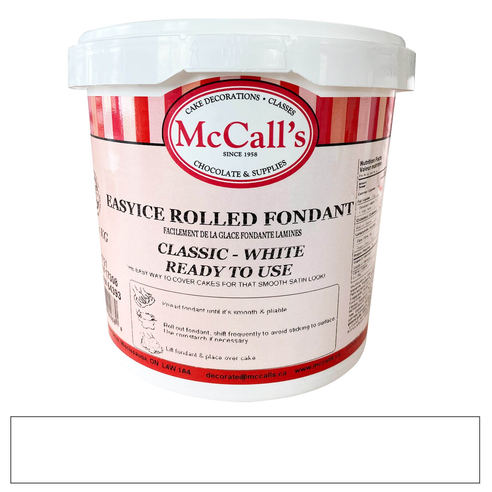 EASYICE WHITE ROLLED FONDANT - 1 KG
