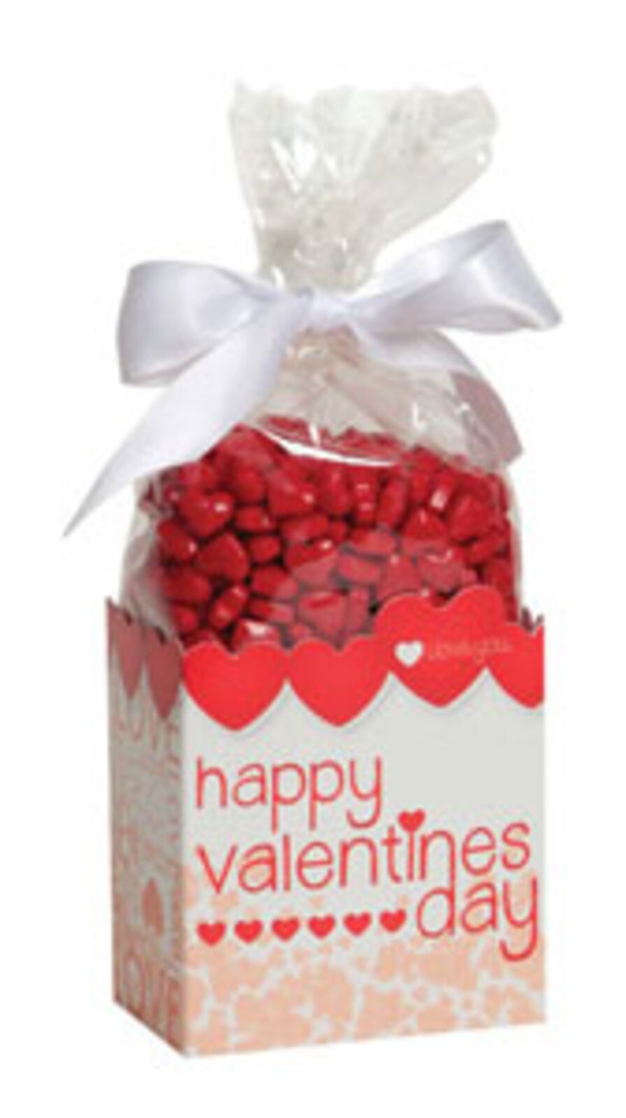 "HAPPY VAVENTINES DAY" BOX CADDY - 1 LB - 25 PC