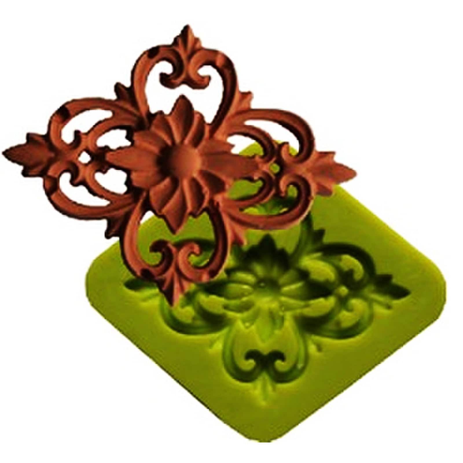 SILICONE MOLD - DIAMOND FLOWER FLOURISH