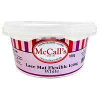 LACE MAT FLEXIBLE ICING - WHITE 100 G
