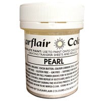 EDIBLE CHOCOLATE PAINT - PEARL WHITE 35 G