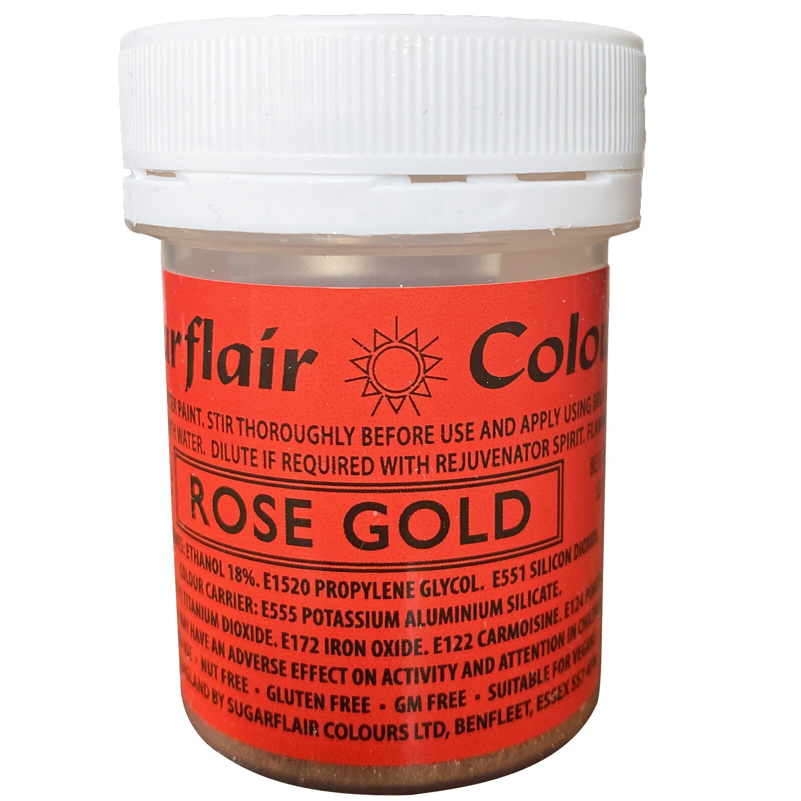EDIBLE GLITTER FOOD PAINT - ROSE GOLD 35 G