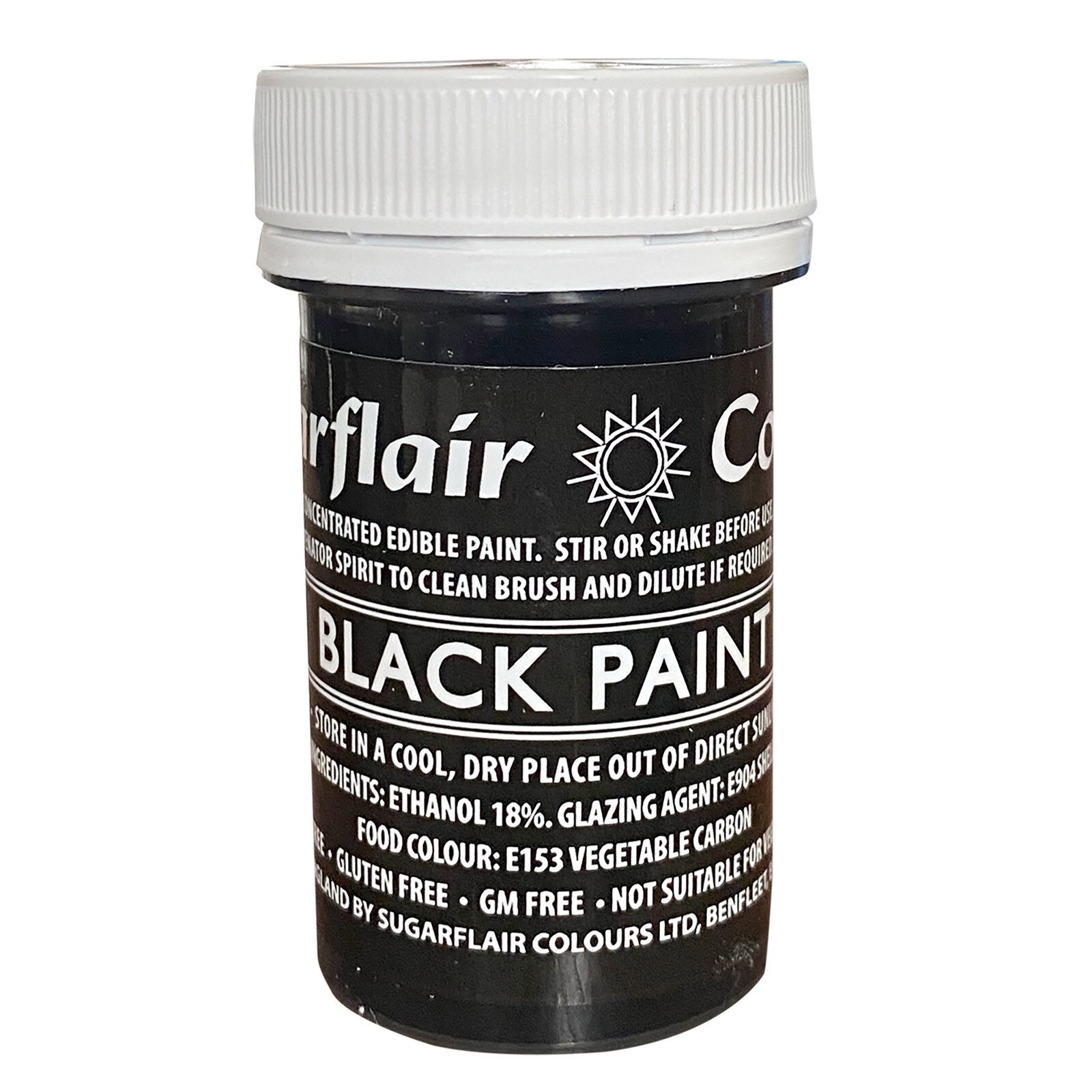MATT FOOD PAINT - BLACK (FAST DRYING) 20 G