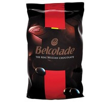 BELCOLADE DARK COVERTURE PURE CHOCOLATE DROPS 55.95% CACAO - 1 KG BAG