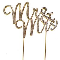 BLING PICK - MR & MRS 5" - GOLD