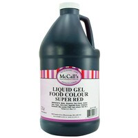 LIQUID GEL FOOD COLOR - SUPER RED 2 LT / 1/2 GAL