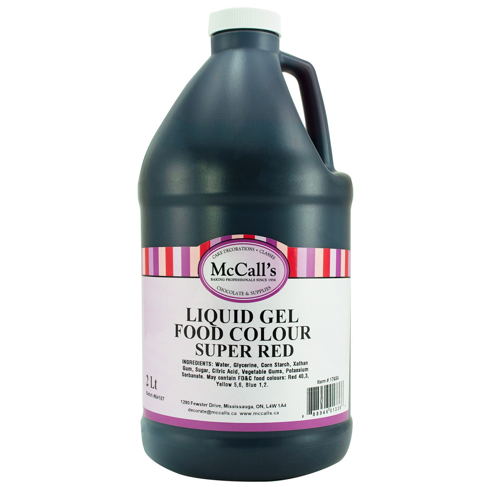 LIQUID GEL FOOD COLOR - SUPER RED 2 LT / 1/2 GAL
